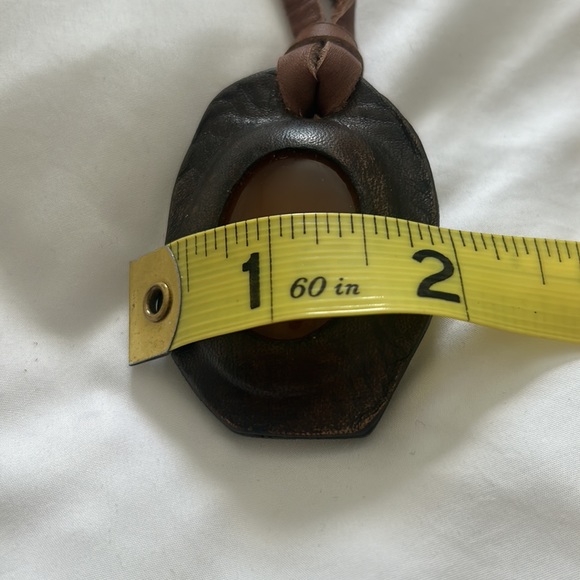 Leather stone necklace by Lem Viet - Picture 6 of 7